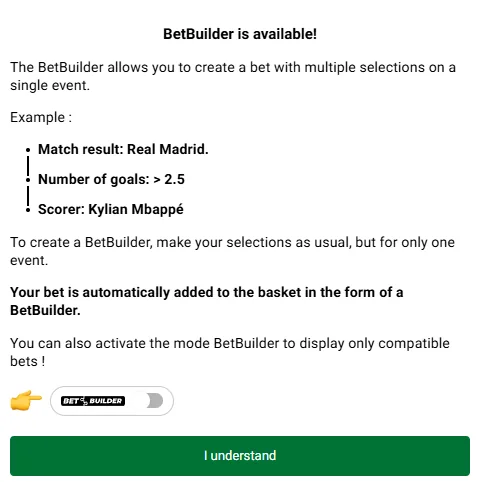 Gambibet Bet Builder